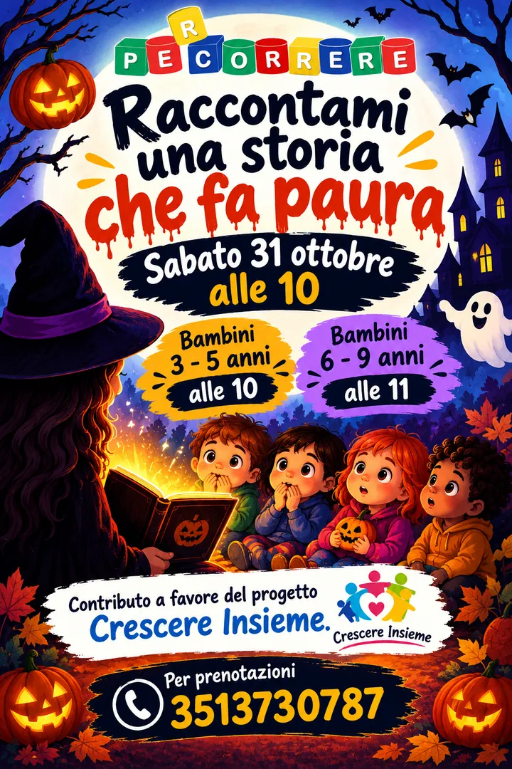 Locandina Raccontami una storia che fa paura - PERCORRERE APS