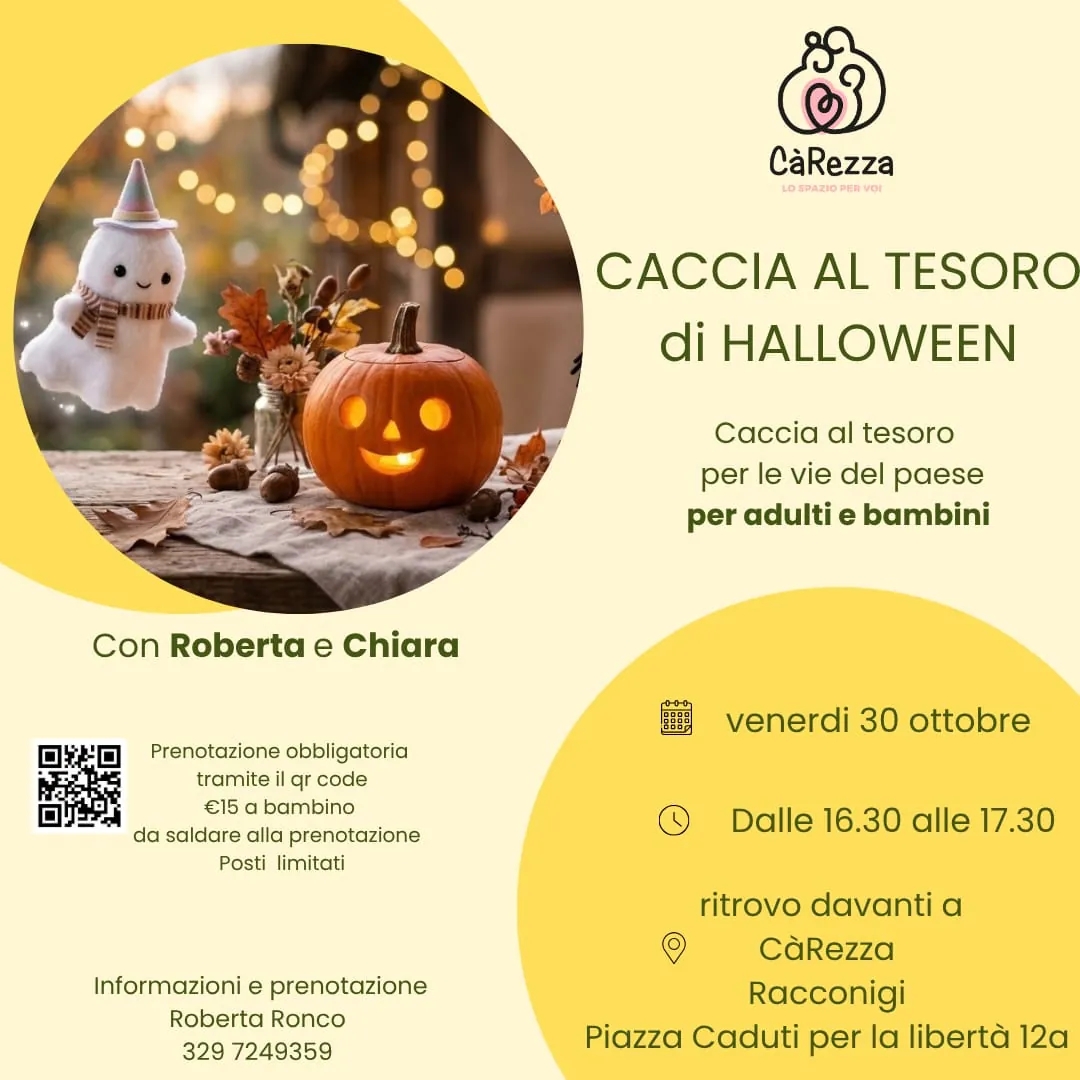 Locandina Caccia al Tesoro di Halloween - CàRezza