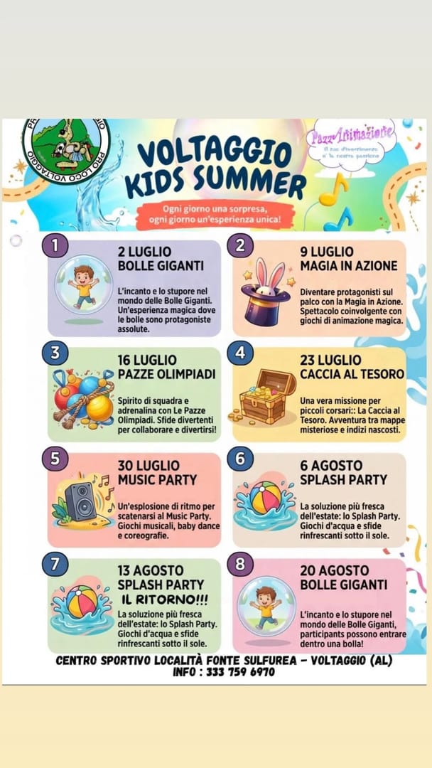 Locandina Bolle Giganti (edizione agosto) - Pro Loco Voltaggio / PazzoAnimazione