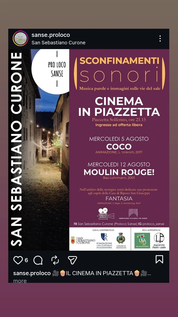 Locandina Cinema in Piazzetta: Moulin Rouge! - Pro Loco Sanse
