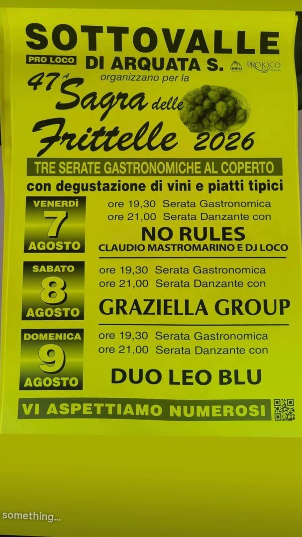 Locandina 47ª Sagra delle Frittelle 2026
