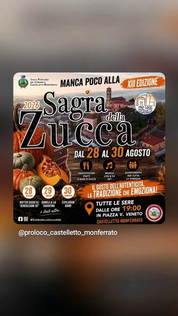 Locandina Sagra della Zucca 2026