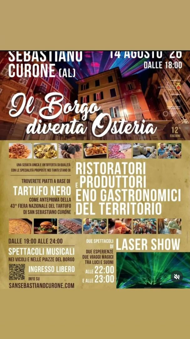 Locandina Il Borgo diventa Osteria - 12^ Edizione