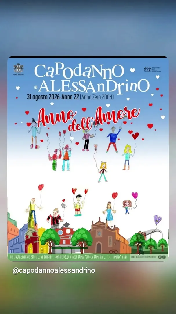 Locandina Capodanno Alessandrino - Anno dell'Amore
