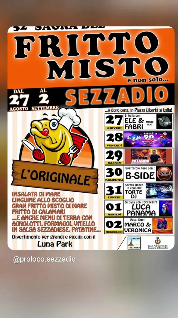 Locandina 32ª Sagra del Fritto Misto e non solo...