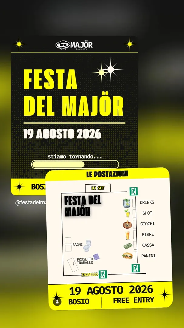 Locandina Festa del Majör