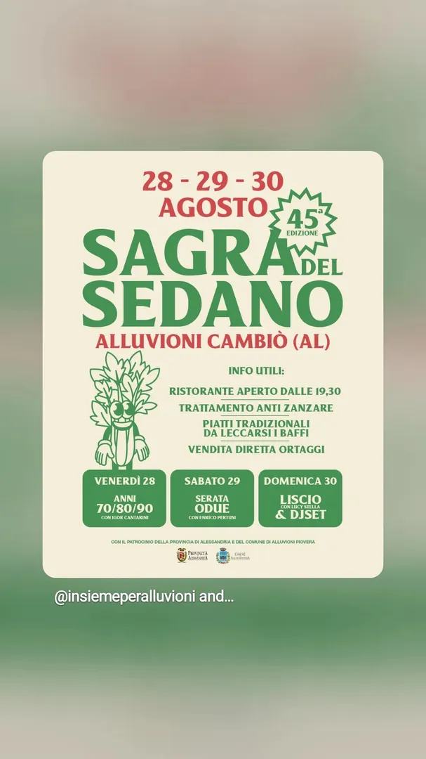 Locandina Sagra del Sedano 2026