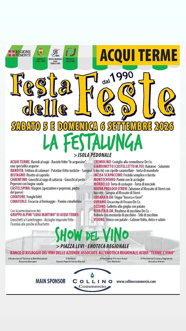 Locandina Festa delle Feste 2026
