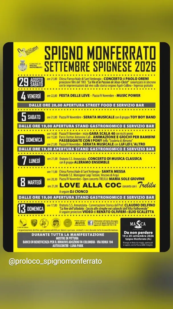 Locandina Settembre Spignese 2026