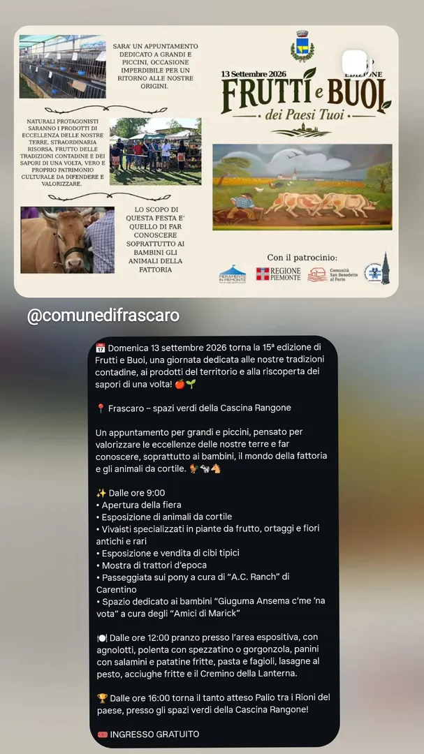 Locandina Frutti e Buoi dei Paesi Tuoi