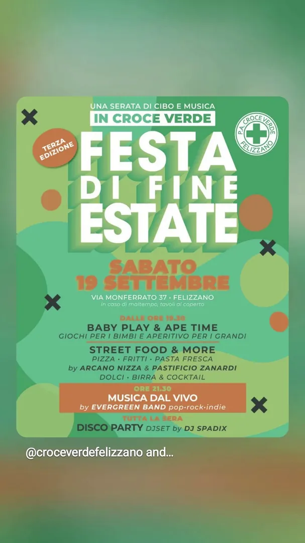 Locandina Festa di Fine Estate