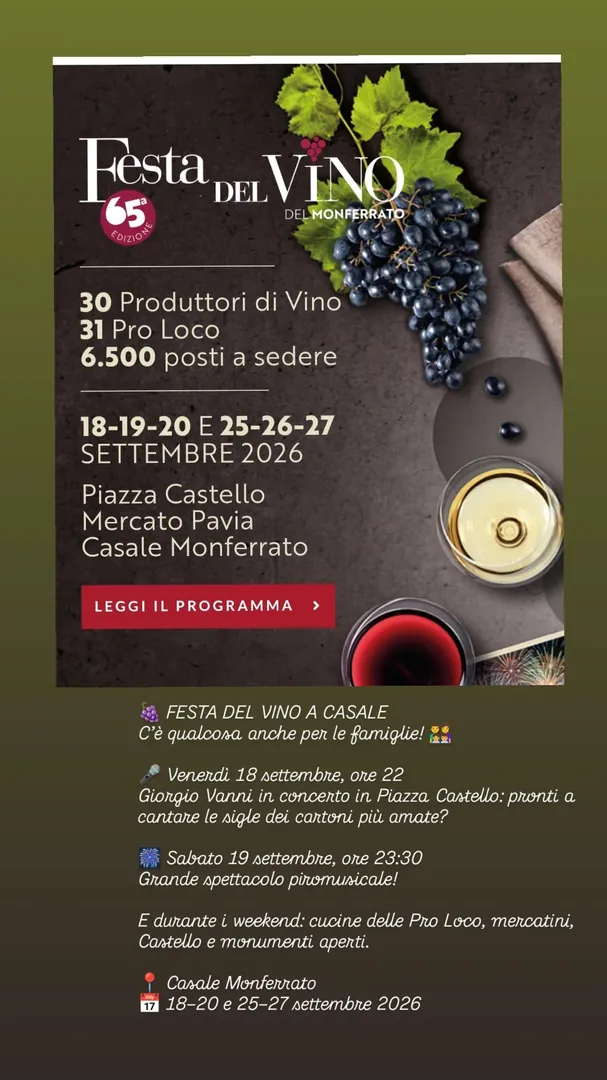 Locandina Festa del Vino del Monferrato - Weekend 2