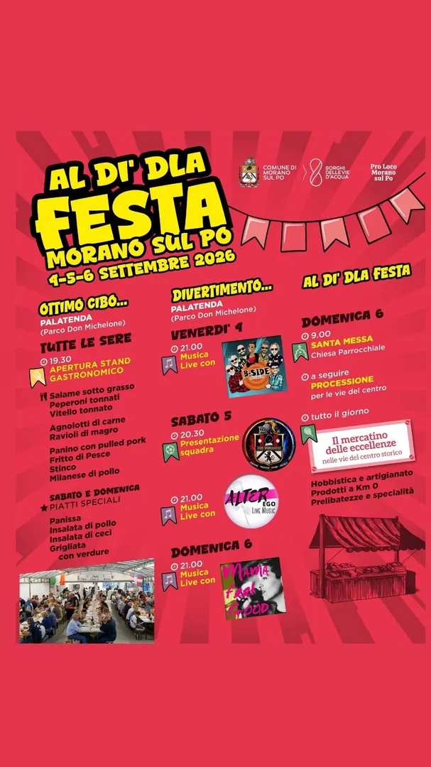 Locandina Al Di' Dla Festa Morano sul Po 2026