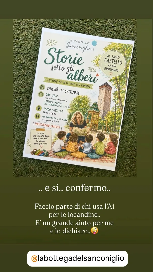 Locandina Storie sotto gli alberi - La Bottega del Sanconiglio