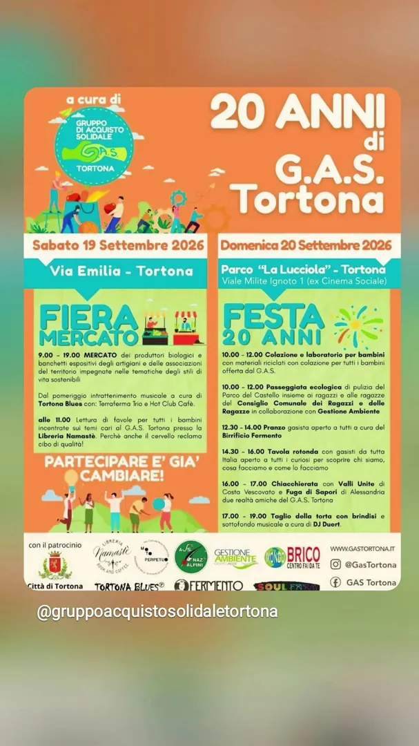 Locandina 20 Anni di G.A.S. Tortona