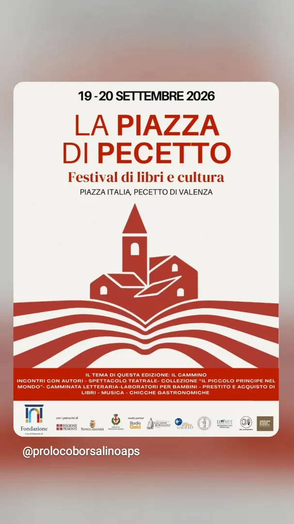 Locandina La Piazza di Pecetto - Festival di libri e cultura