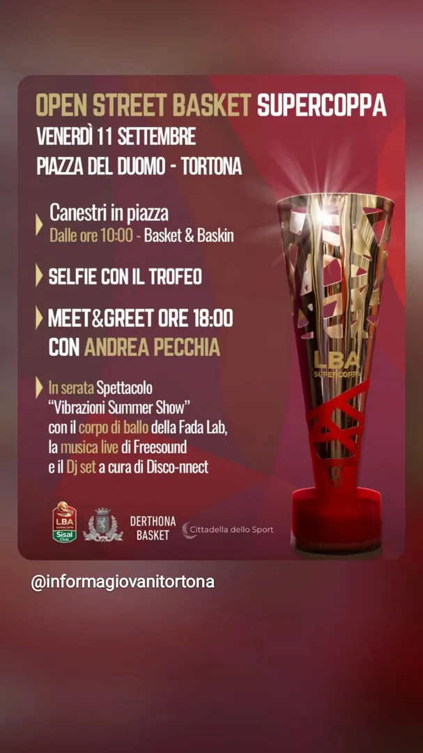 Locandina Open Street Basket Supercoppa