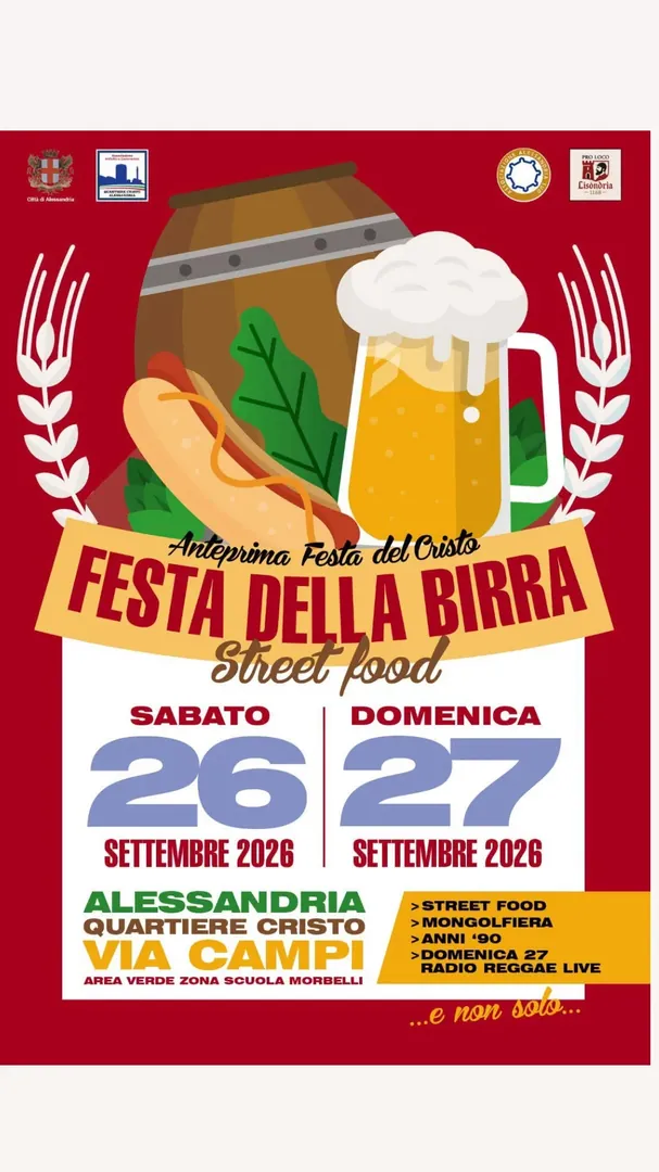 Locandina Festa della Birra & Street Food - Quartiere Cristo