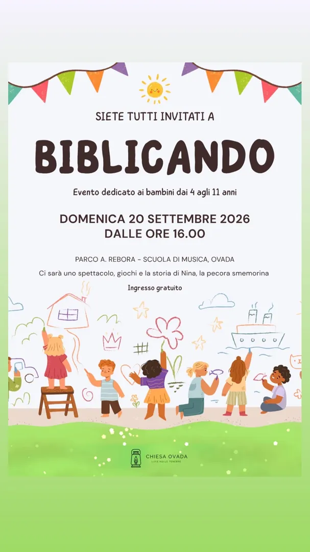 Locandina Biblicando - Chiesa Ovada