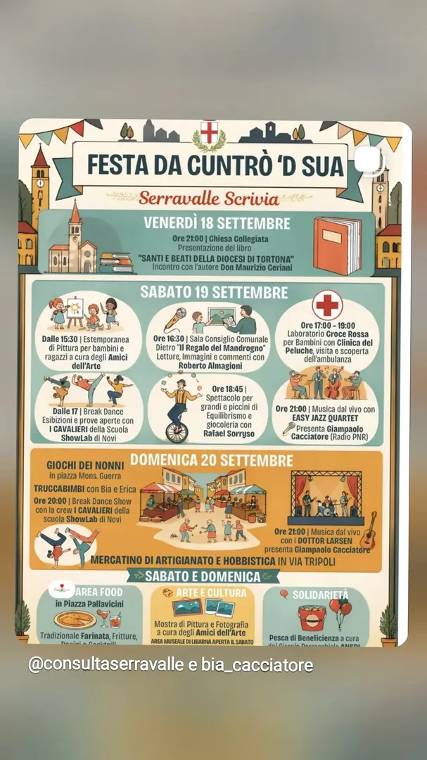 Locandina Festa da Cuntrò 'd Sua