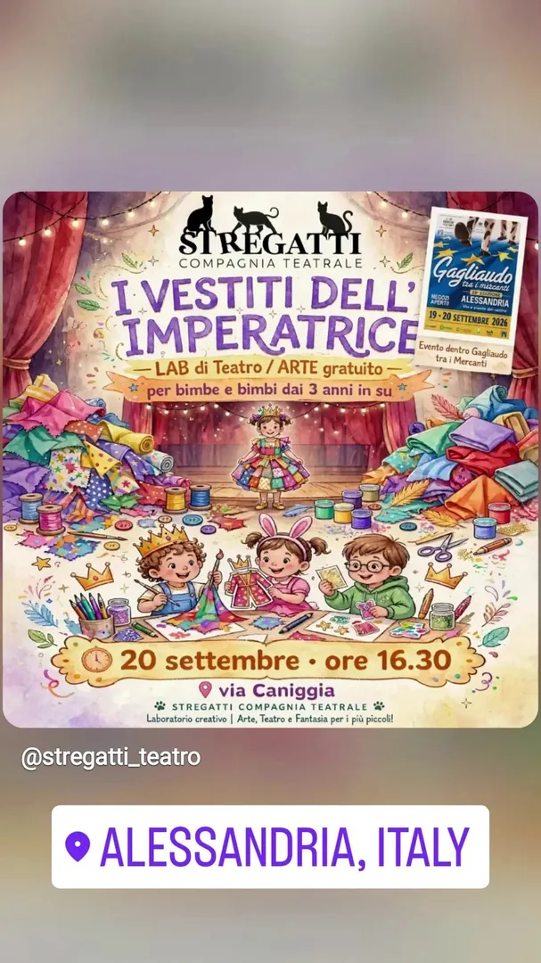 Locandina I Vestiti dell'Imperatrice - Stregatti Compagnia Teatrale