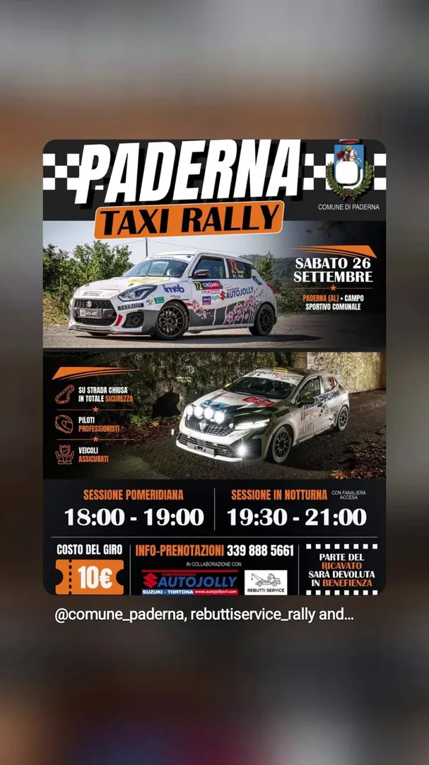 Locandina Paderna Taxi Rally