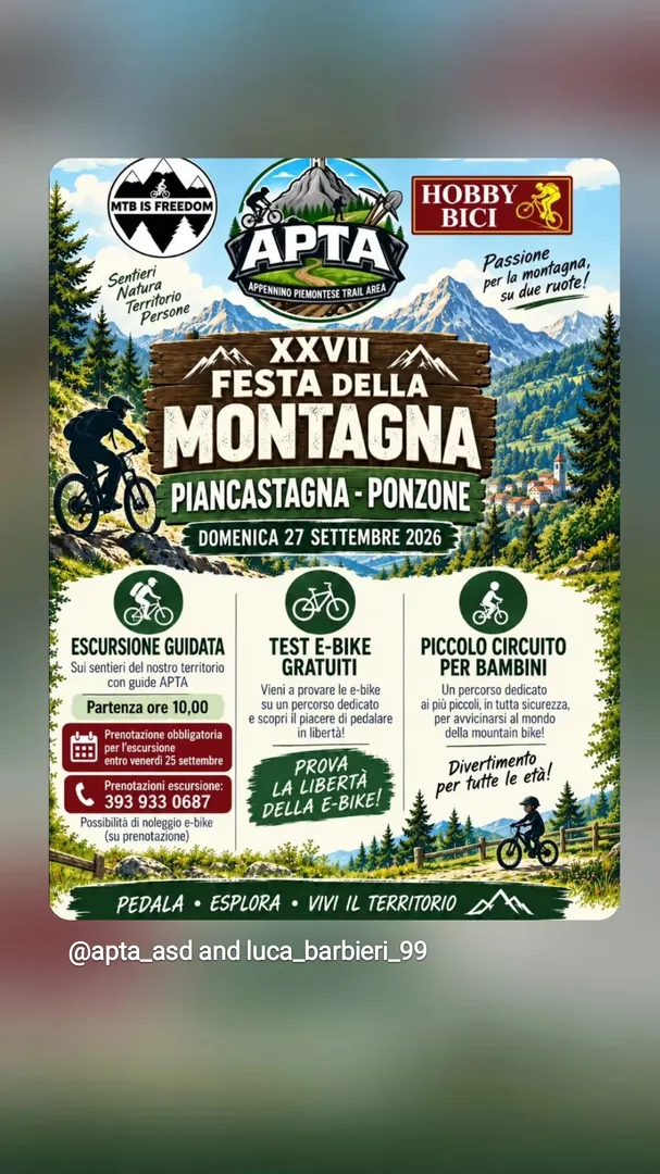 Locandina XXVII Festa della Montagna Piancastagna - Ponzone