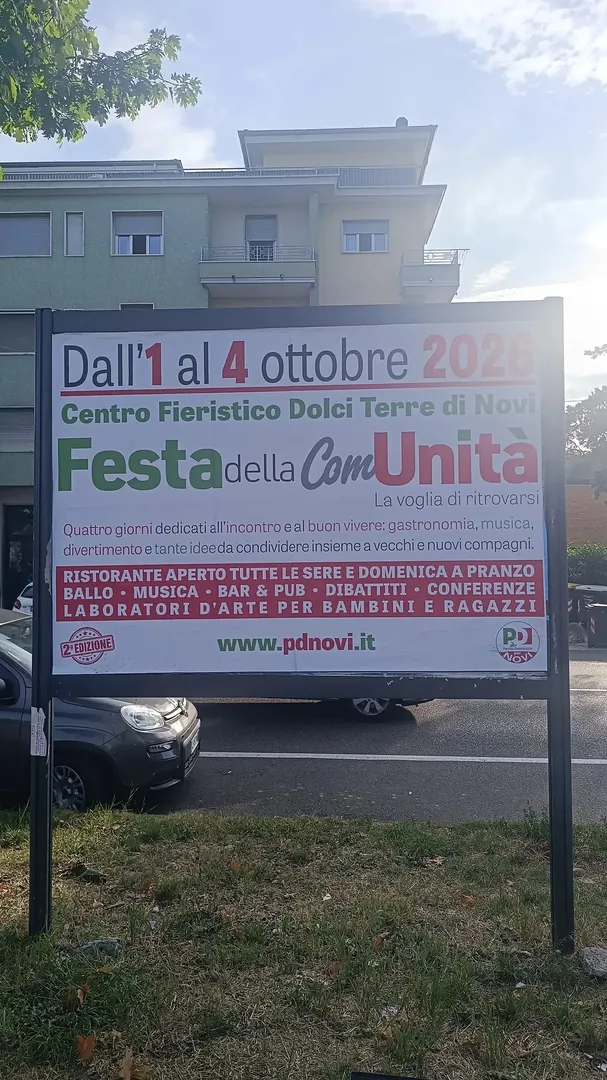 Locandina Festa della ComUnità - PD Novi