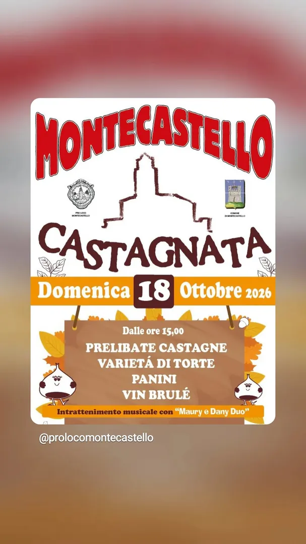 Locandina Castagnata - Pro Loco Montecastello