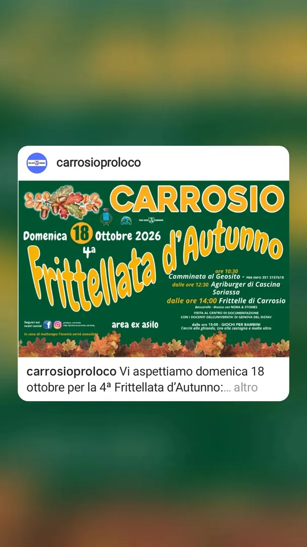 Locandina 4ª Frittellata d'Autunno