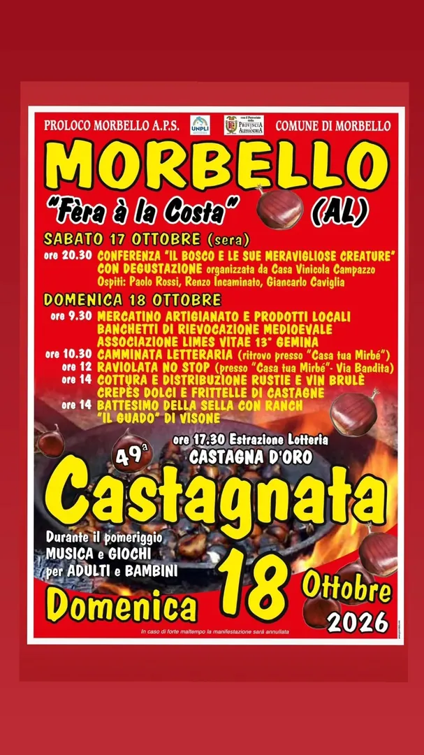 Locandina 49a Castagnata - Fèra à la Costa