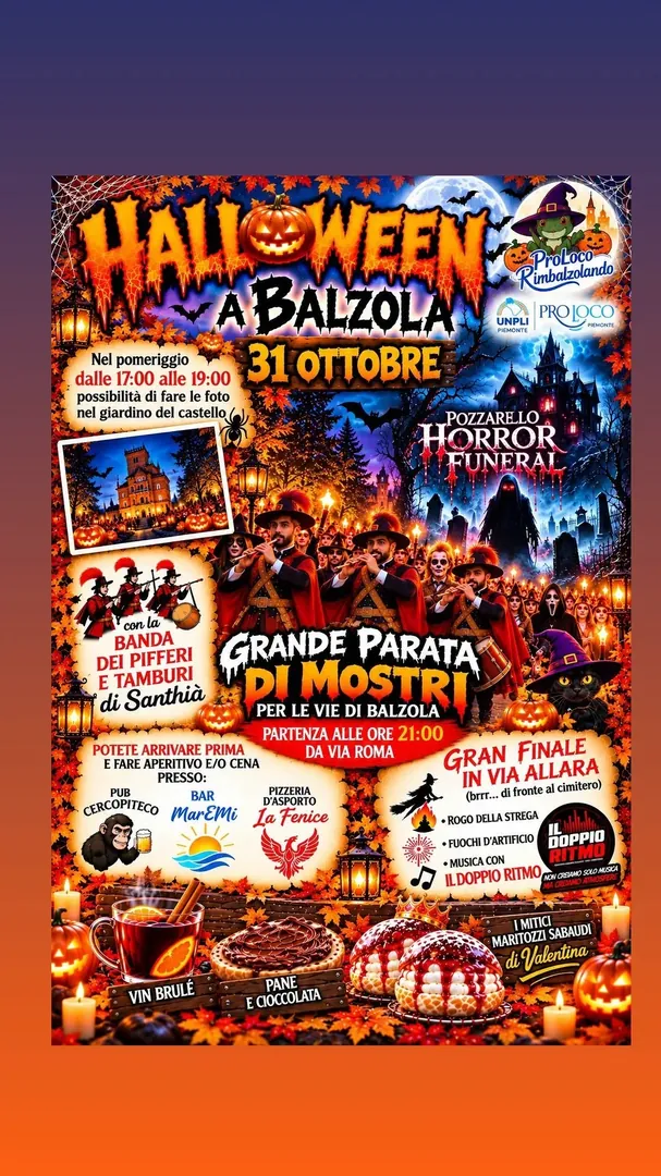 Locandina Halloween a Balzola