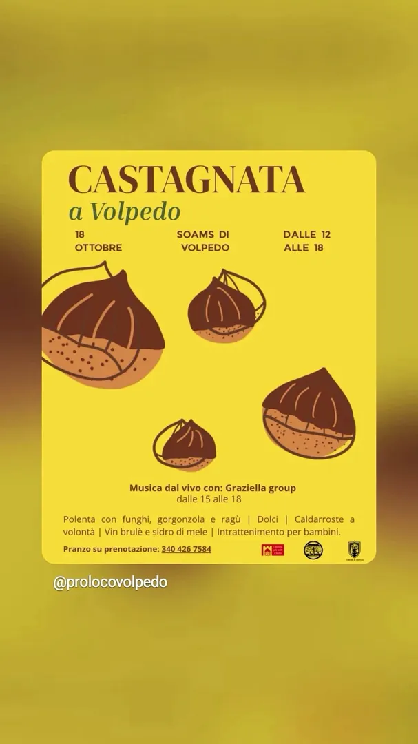 Locandina Castagnata a Volpedo - Pro Loco Volpedo