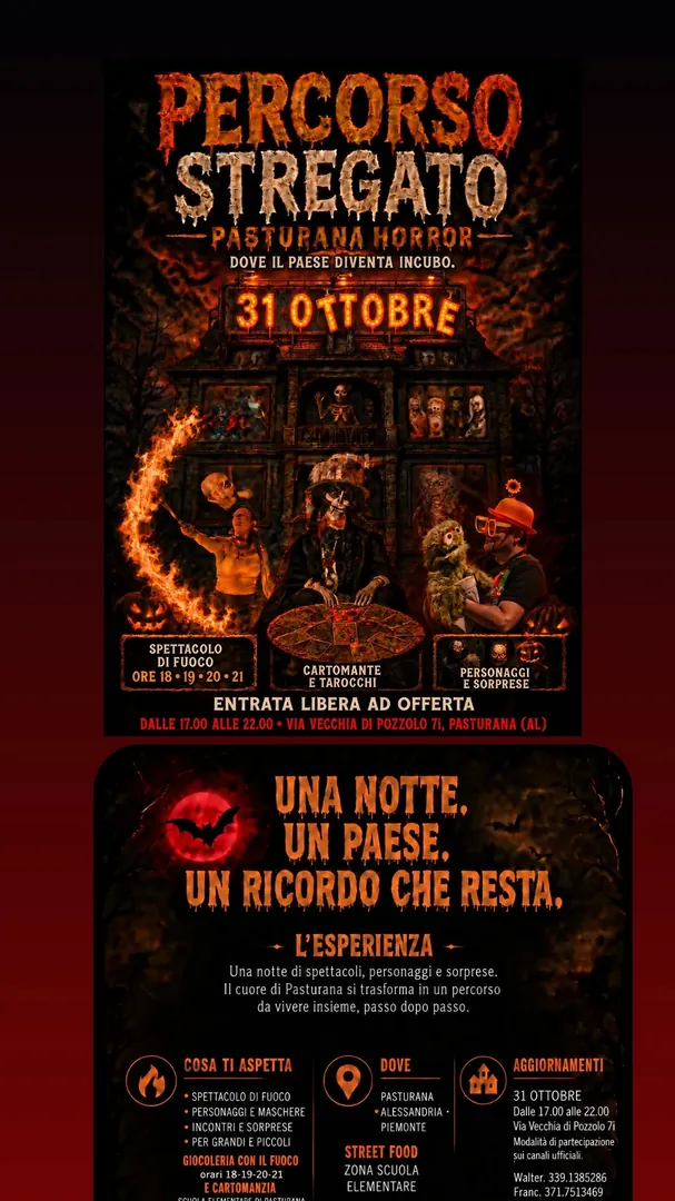 Locandina Percorso Stregato - Pasturana Horror