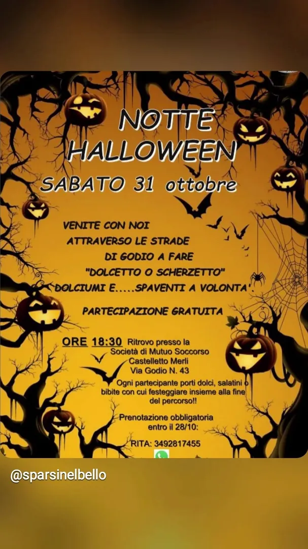 Locandina Notte Halloween