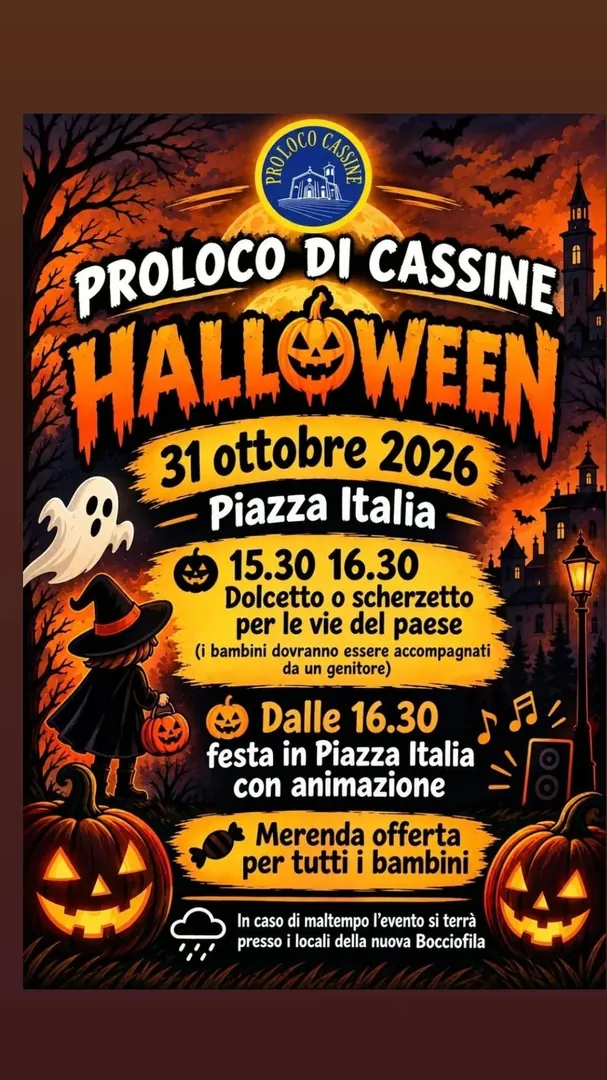 Locandina Halloween - Pro Loco di Cassine