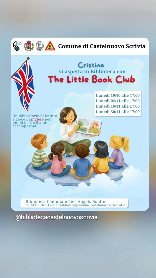 Locandina The Little Book Club - Comune di Castelnuovo Scrivia