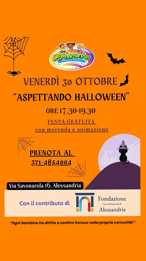 Locandina Aspettando Halloween - Yo Yo Active Play