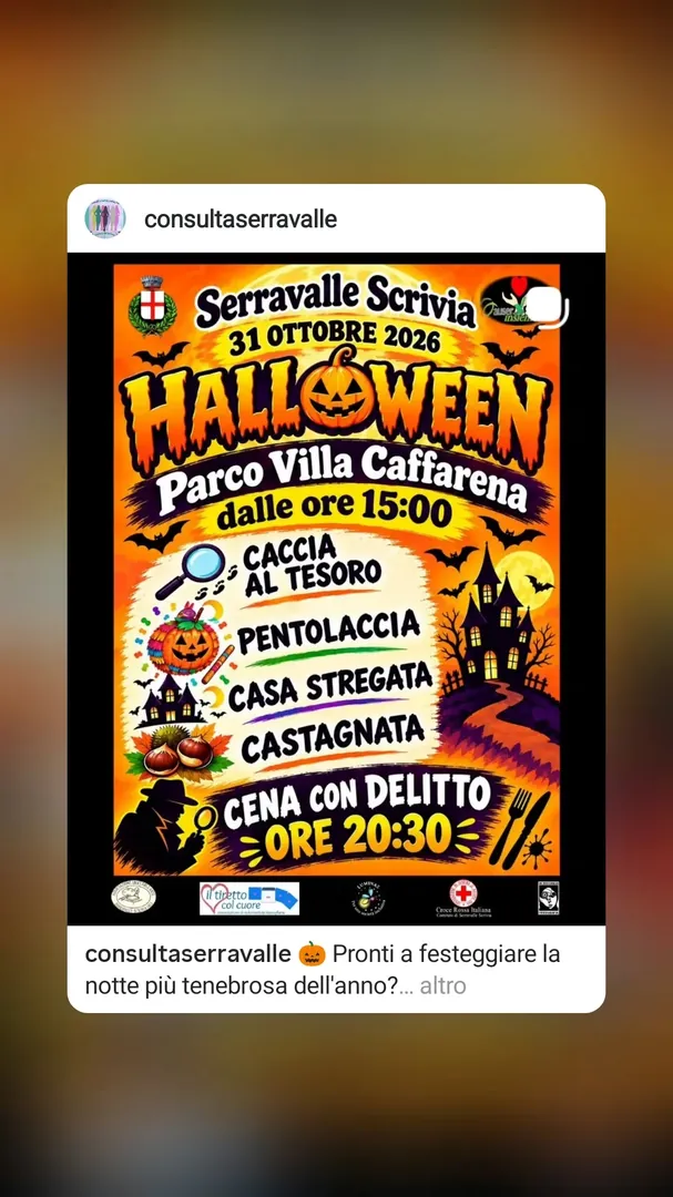 Locandina Halloween a Serravalle Scrivia 2026