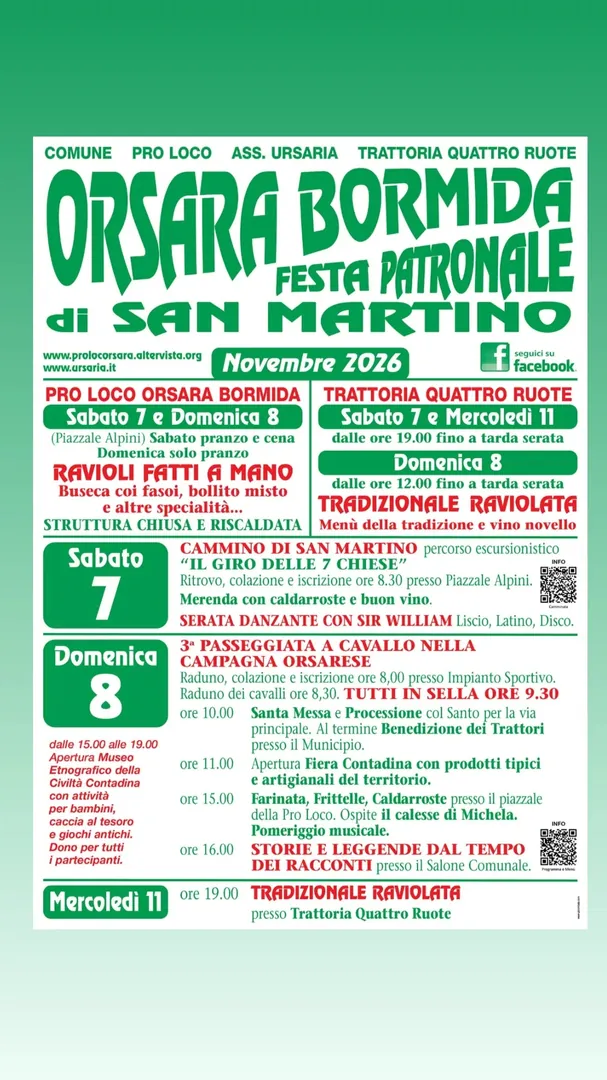 Locandina Festa Patronale di San Martino