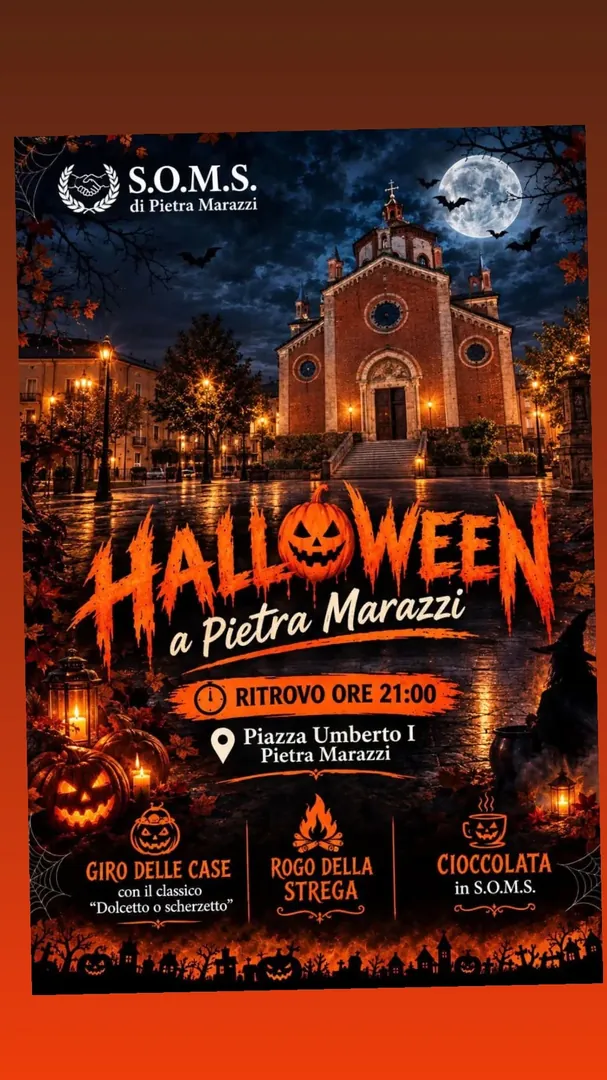 Locandina Halloween a Pietra Marazzi - S.O.M.S. di Pietra Marazzi