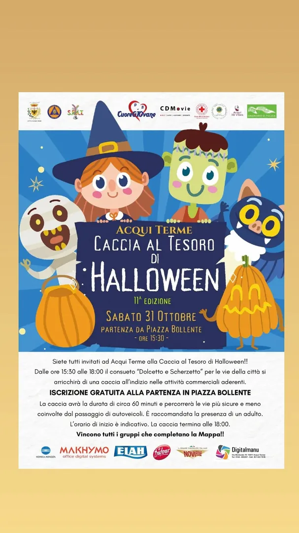 Locandina Caccia al Tesoro di Halloween - CuoreGiovane