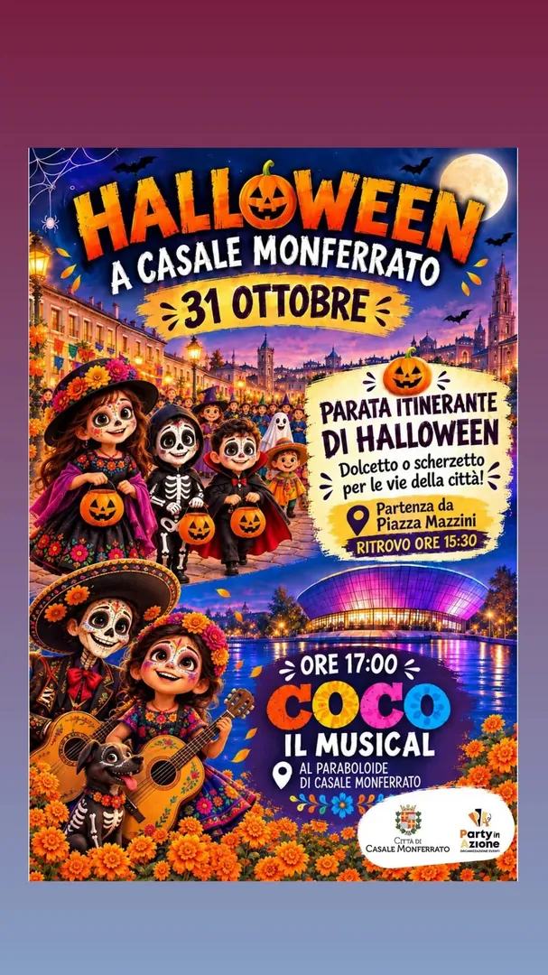 Locandina Halloween a Casale Monferrato