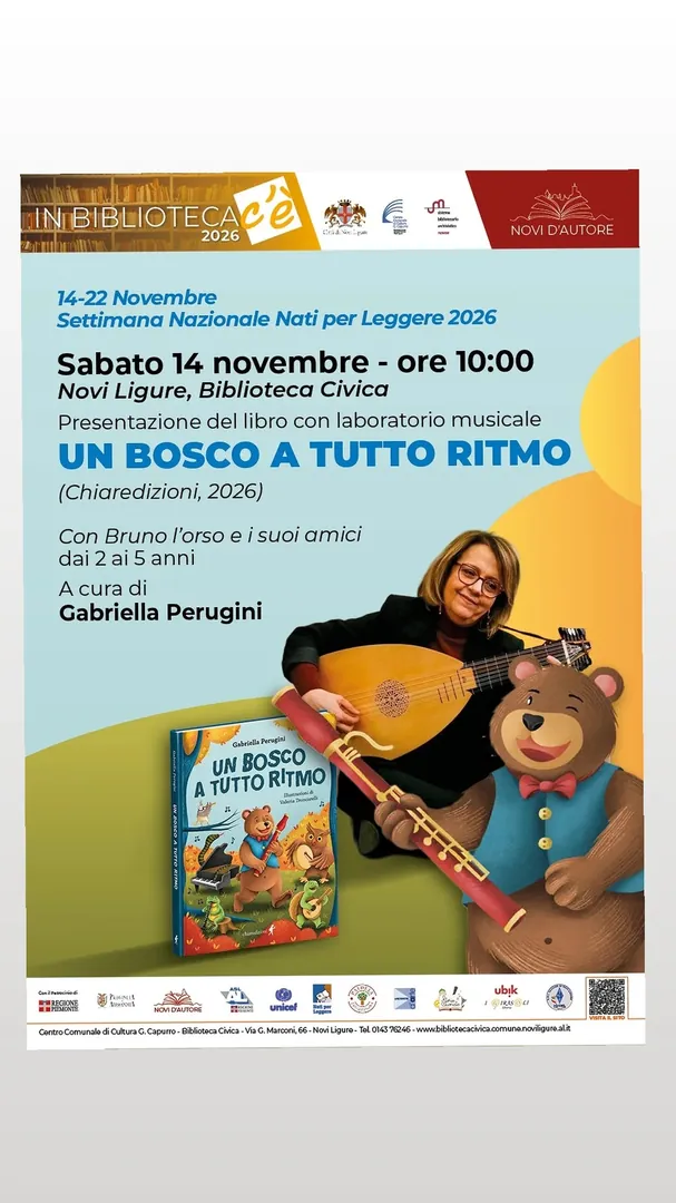 Locandina Un Bosco a Tutto Ritmo - Presentazione del libro con laboratorio musicale
