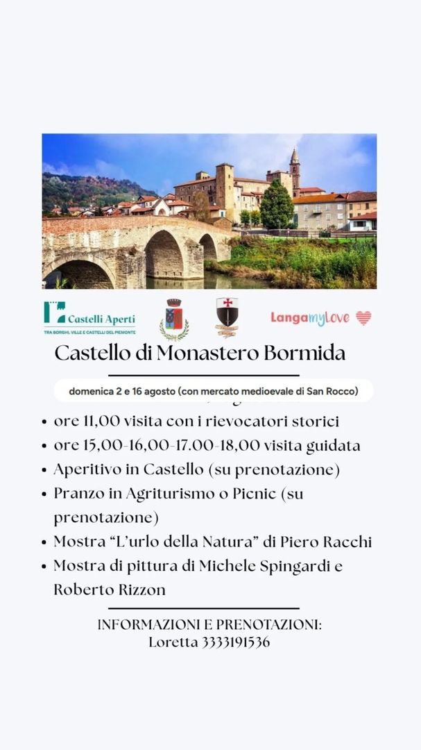 Locandina Castello di Monastero Bormida - Castelli Aperti