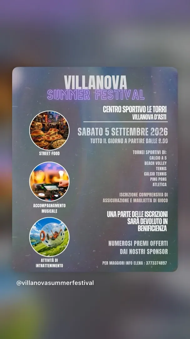 Locandina Villanova Summer Festival