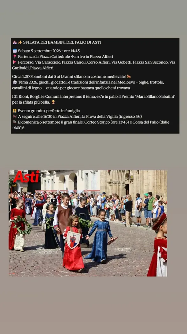 Locandina Palio di Asti 2026