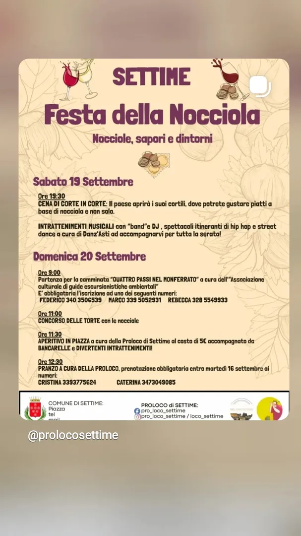 Locandina Festa della Nocciola - Nocciole, sapori e dintorni