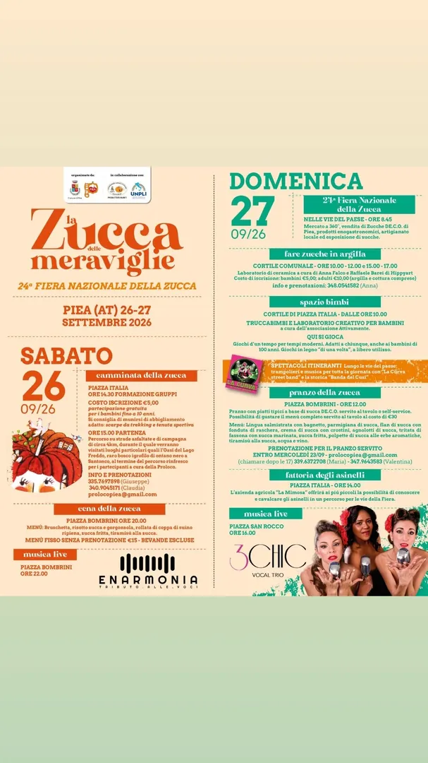 Locandina 24ª Fiera Nazionale della Zucca - La Zucca delle Meraviglie
