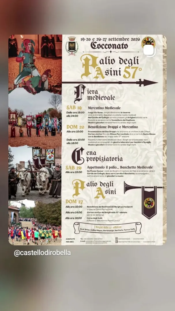 Locandina Corsa degli Asini - Palio degli Asini 57°
